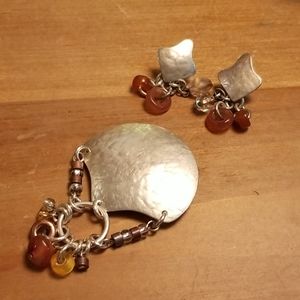 Marjorie Baer Brooch & Matching Earrings RARE